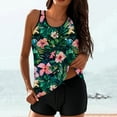 thumbnail image 1 of HOMBOM Women's Plus Size Modest Tankini Two Piece Swimming Suits with Swim Shorts,Floral L, 1 of 6