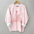 thumbnail image 1 of HOMBOM Womens Crewneck Sweatshirts Pink Winter Christmas Merry Essentials No Hood Sweatshirt for Adult Tree, 1 of 6