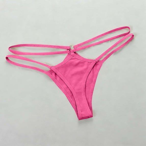 HOMBOM Womens Fashion Low Rise Thong Hollow-Out Design Soft Seamless Underwear for Ladies