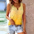 thumbnail image 1 of HOMBOM Womens Graphic Tank Top Shirts Heart Print Sleeveless Casual Yellow Summer Top for Ladies, 1 of 9