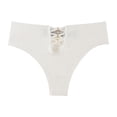 thumbnail image 1 of HOMBOM Womens Hipster Underwear Low Rise White Briefs Cheeky Spandex Seamless Panties for Ladies No-Show L, 1 of 2