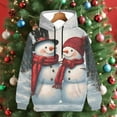 thumbnail image 1 of HOMBOM Womens Hoodies Christmas Sweatshirts Xmas Holiday Pullover Fall Fleece Linend Cute Snowman Shirts for Womem, 1 of 9