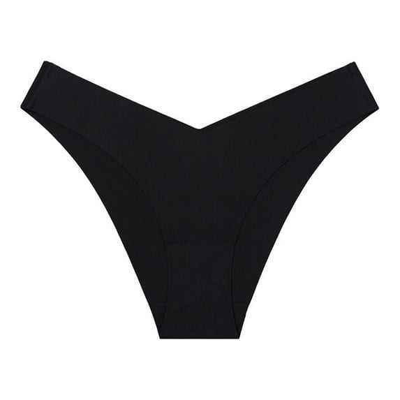 HOMBOM Womens Low Rise Underwear Bamboo Cool Black Cheeky Briefs Seamless Panties for Ladies XL