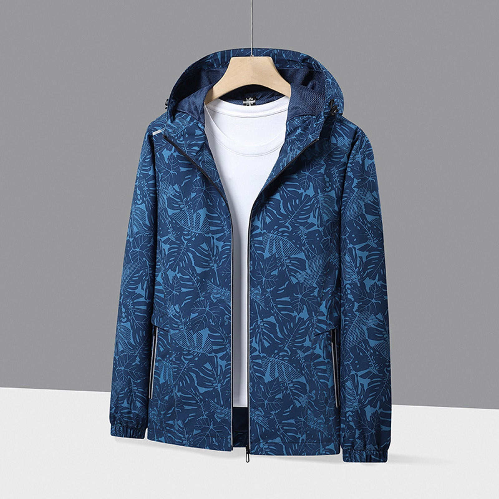 HOMBOM Womens Rain Jacket with Hood Long Sleeve Hooded Waterproof