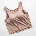 thumbnail image 1 of HOMBOM Womens Tank Tops with Built in Bras Athletic Spring Yoga Brown Loose Fit Breathable Basic T Shirts for Ladies Sleeveless, 1 of 9