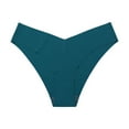 thumbnail image 1 of HOMBOM Womens Underwear Low Rise Cheeky Green Briefs Bamboo Cool Seamless Panties for Ladies No-Show M, 1 of 2