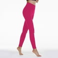thumbnail image 1 of HOMBOM Womens Workout Leggings Fall Hot Pink High Waist Sports Stretch No Front Seam Pants for Ladies 2XL, 1 of 3