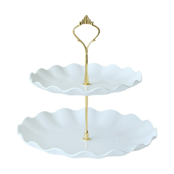 HOMBOTI Cake Display Stand for Party 2 Tier Dessert Cupcake Stand Cake Plate Display for Baking Gifts Dessert Table Display for Party, Wedding, Birthday