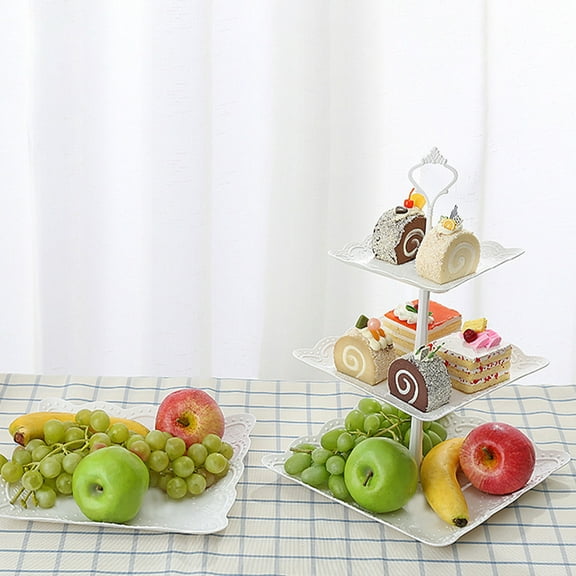 HOMBOTI Cake Stand Clearacne 3 Tier Dessert Cupcake Stand Cup Cake Holder Tower Cake Display for Tea Party/Birthday/WeedingStand