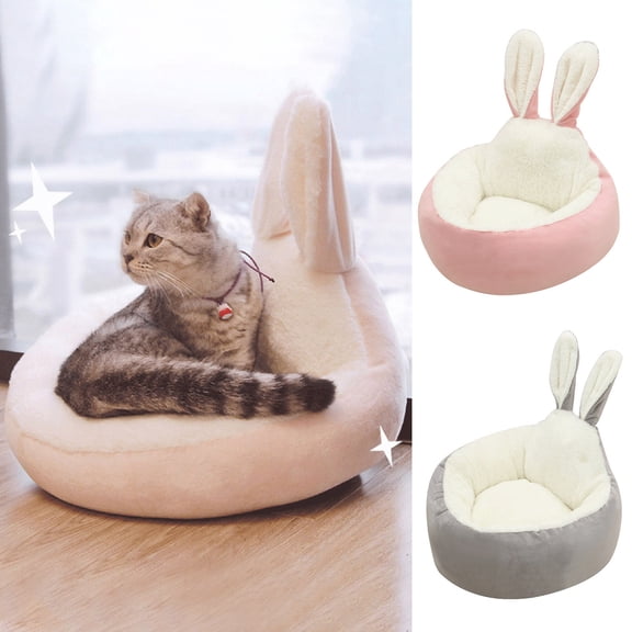 HOMBOTI Cat Bed Clearance Washable Fluffy Plush Pet Beds Pet Bed for Puppy and Kitten