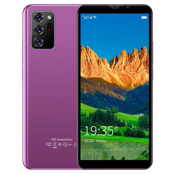 HOMBOTI Cell Phone Clearance Smartphone Straight Talk Smart Phone 8GB 6.1 Inch Screen Mobile Phone Sim Facial Unlock Game Music Phone Android System Smartphones