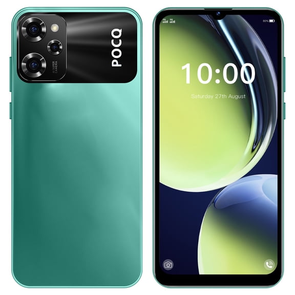 HOMBOTI Cell Phone Clearance Unlocked Phone Smart Phone 8GB 6.5 Inch Screen Mobile Phone Sim Facial Unlock Game Music Phone Android System Smartphones