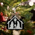 thumbnail image 1 of HOMBOTI Christmas Ornaments Clearance Nativity Scene Religious Wooden Layered Crafts Hanging Decorations Christmas Tree Decoration Hangings, 1 of 6