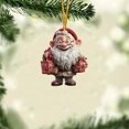 thumbnail image 1 of HOMBOTI Christmas Tree Ornaments New Santa Christmas Tree Small Pendant Christmas Decorations Acrylic Flat Pendant, 1 of 6