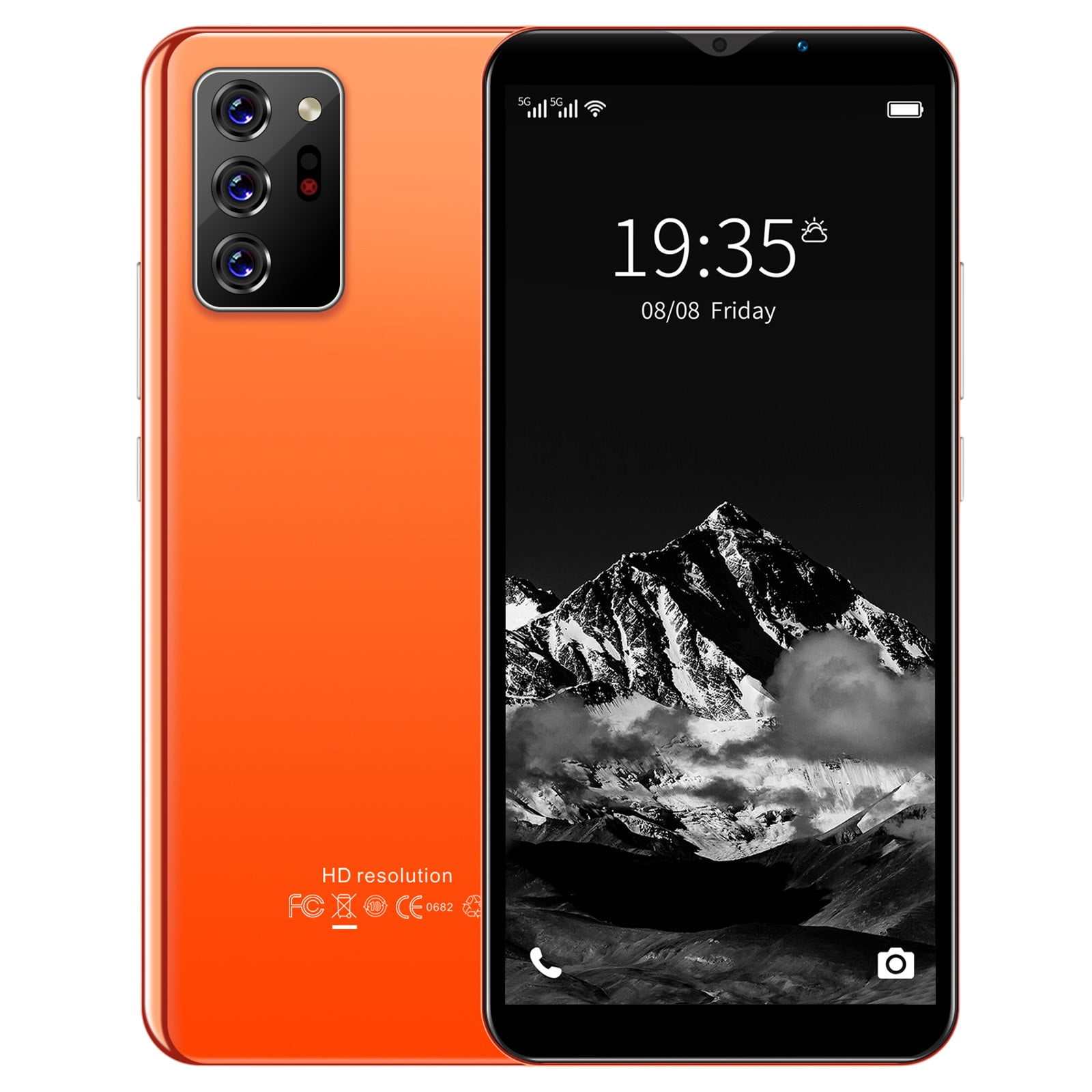 HOMBOTI Smart Phone Clearance Smartphone Straight Talk Smart Phone 8GB 6.1 Inch Screen Mobile Phone Sim Facial Unlock Game Music Phone Android System Smartphones