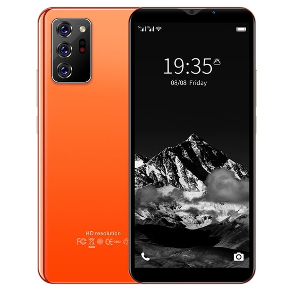 HOMBOTI Smart Phone Clearance Smartphone Straight Talk Smart Phone 8GB 6.1 Inch Screen Mobile Phone Sim Facial Unlock Game Music Phone Android System Smartphones