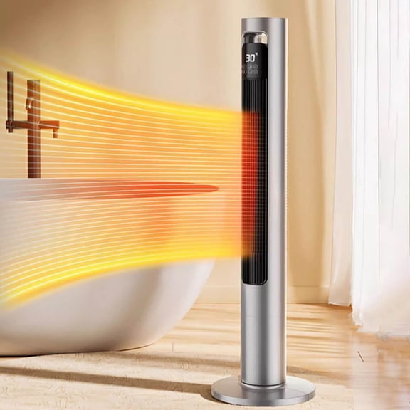 HOMBOTI Tower Space Heater for Large Room, 1500W Electric Heater with Adjustable Thermostat, Indoor Tower Heater with Timer and Overheat Protection