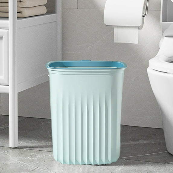 HOMBOTI Trash Can for Bathroom Stackable Large Capacity Garbage Can Plastic Step Trash Can for Bedroom/Bathroom/Office