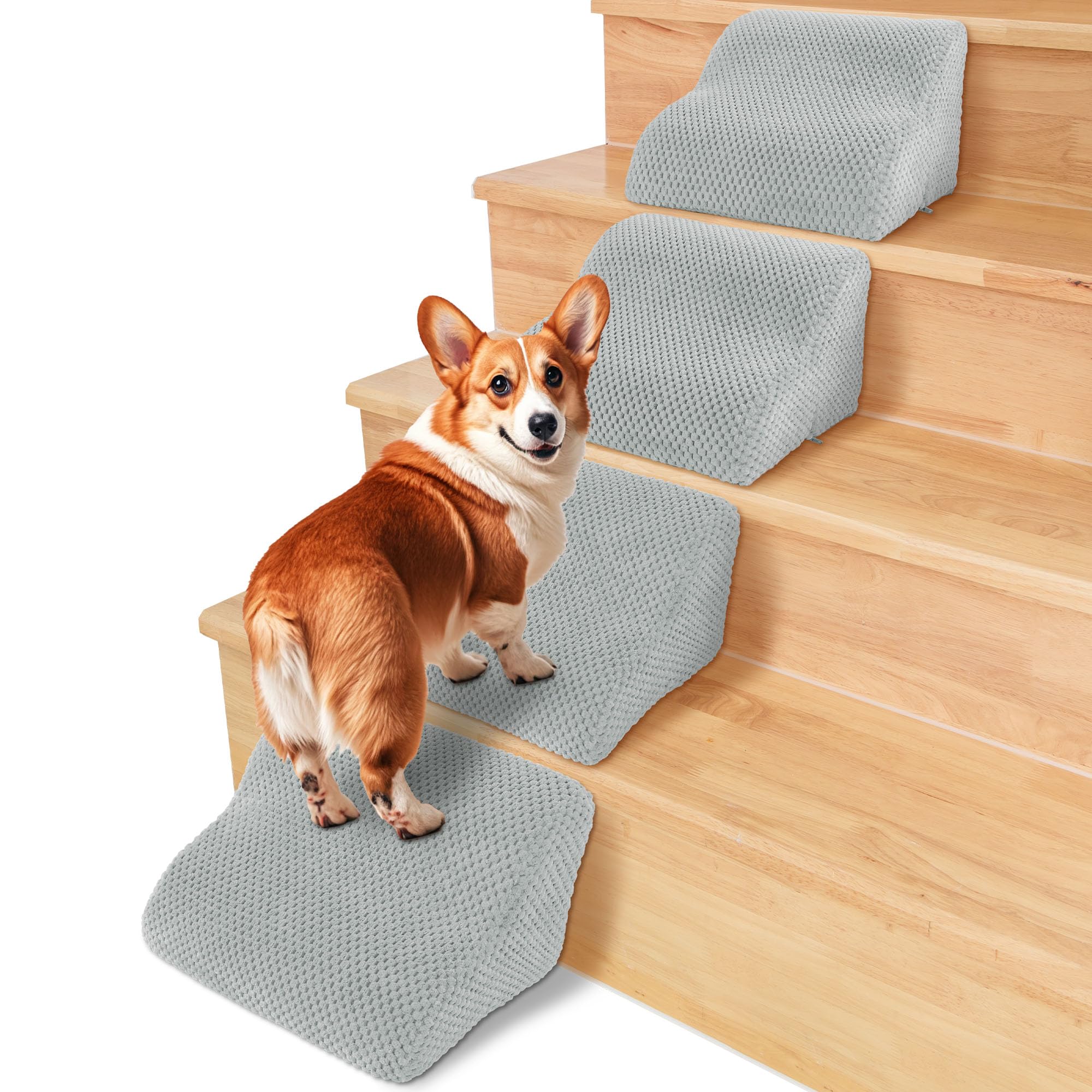 One Step Dog Ramp HOMBYS Dog Ramp for Stairs,Dog Stairs for Small Dog, Modular Pet Stairs ...
