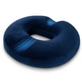 thumbnail image 1 of HOMCA Donut Pillow Hemorrhoid Seat Cushion for Office Chair, Premium Memory Foam Chair Cushion, Sciatica Pillow for Sitting Tailbone Pain Car Seat Cushions, Blue(17.7 x 15 x 2.8 inches), 1 of 8