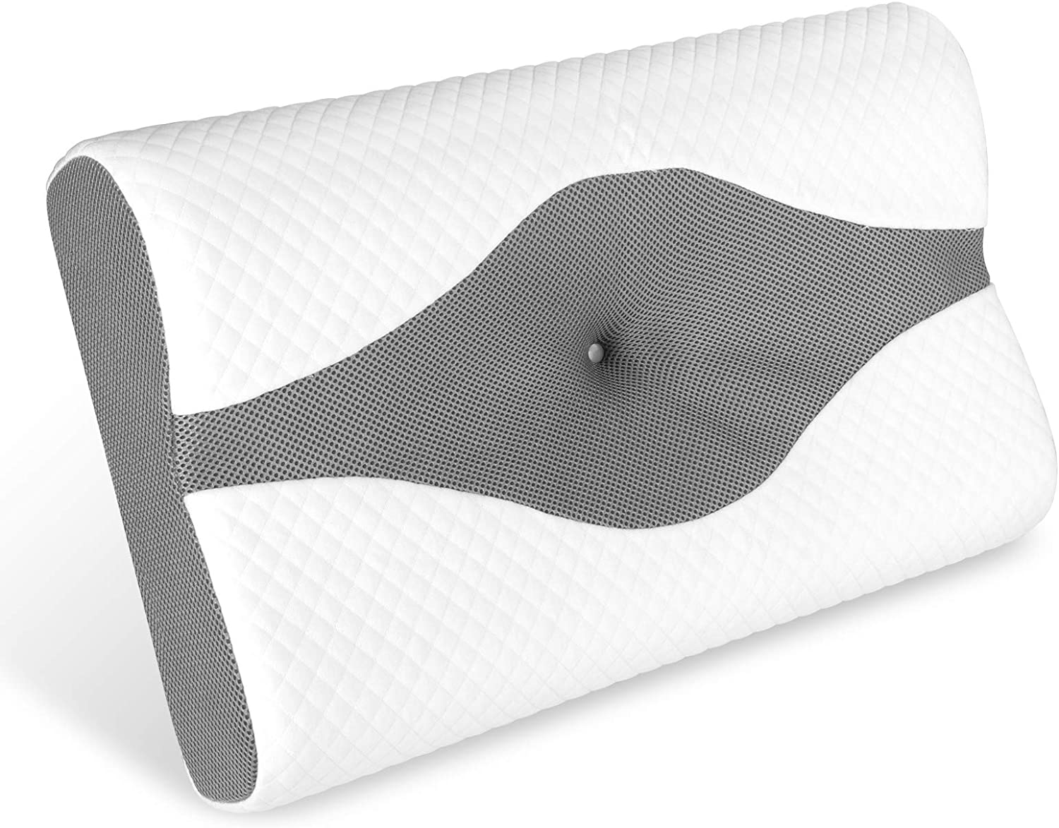 Oreiller De Couple Ergonomique 27 Degrés - Mousse à Mémoire De Forme - Pour Soutien Positions Intimes, Lecture, Dos - Taille 60x45x25 Cm