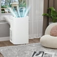 thumbnail image 1 of HOMCOM 12000 BTU Portable Air Conditioner with Cooling, Dehumidifying, Ventilating Function, Remote Control, & LED Display, White, 1 of 10