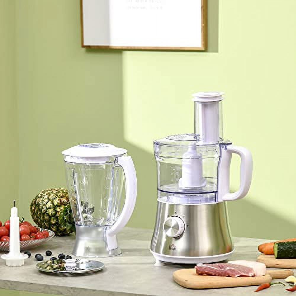2 in 1 Blender, Food Processor Combo for Chopping, Slicing