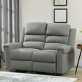 thumbnail image 1 of HOMCOM 2 Seater Manual Reclining Sofa with Linen Fabric and Thick Sponge Seat, 1 of 9