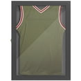thumbnail image 1 of Homiyad 28" x 35" UV-Resistant Sports Jersey Frame Display Case, Black, 1 of 8
