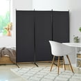 thumbnail image 1 of HOMCOM 3-Panel Room Divider Folding Privacy Screen Separator Partition Wall for Indoor Bedroom Office 100" x 72" Black, 1 of 9