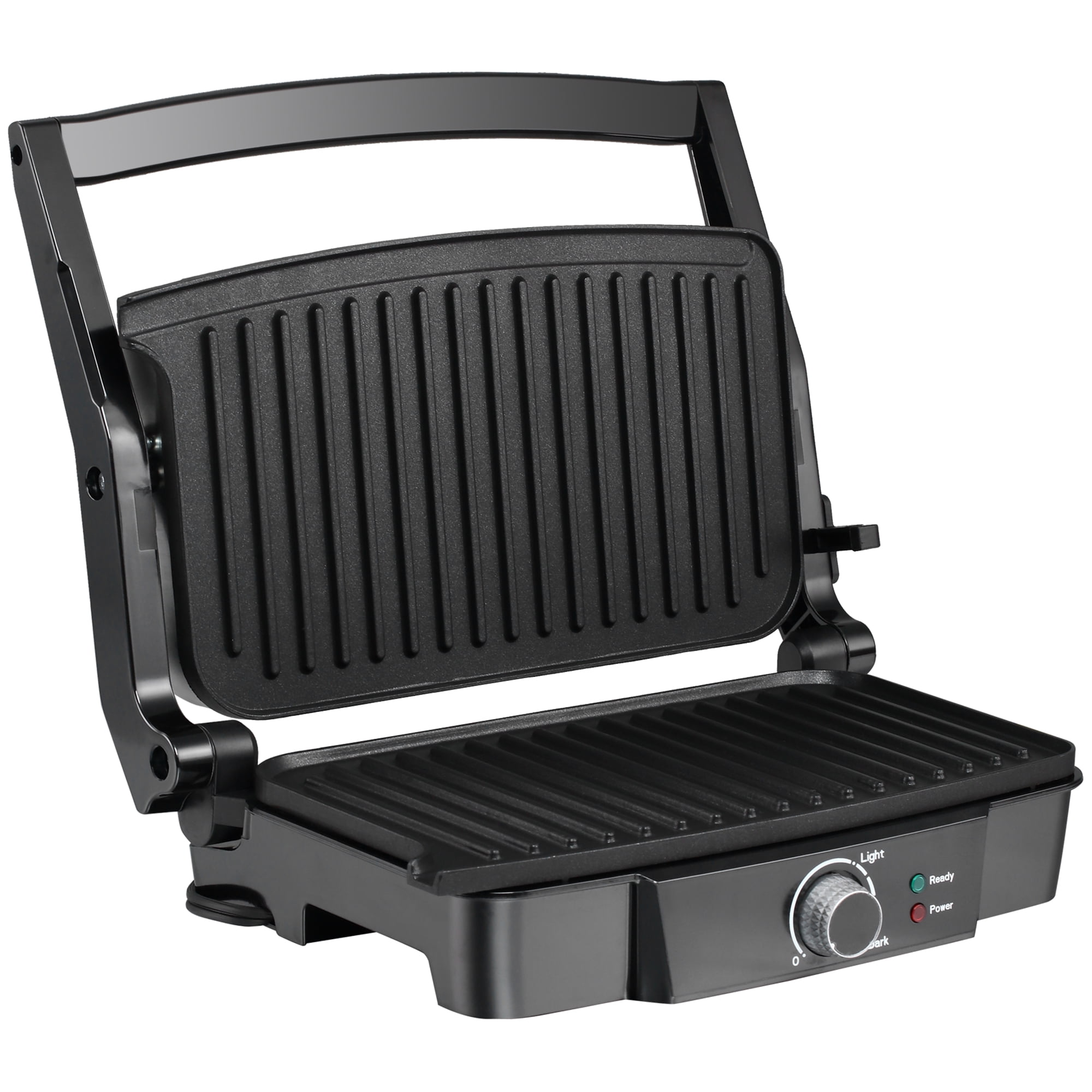 3 in 1 Indoor Electric Panini Press Grill with LED Display-Black | Costway
