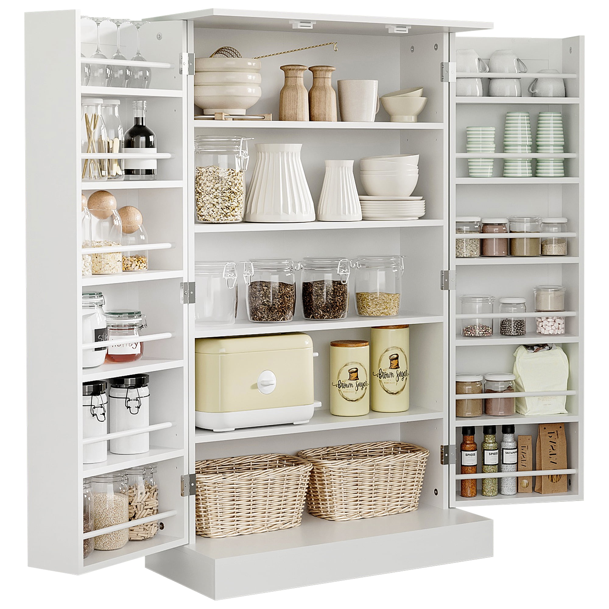 https://i5.walmartimages.com/seo/HOMCOM-41-Farmhouse-Kitchen-Pantry-Freestanding-2-Door-Storage-Cabinet-with-Adjustable-Shelves-for-Living-Room-and-Dinning-Room-White_3e380c59-1423-4f43-84bd-00d8ba923d1b.a975ebfd73affd7fa3a2ab40e624be03.jpeg