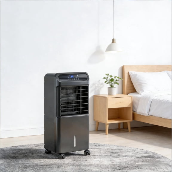 HOMCOM 42" Oscillating Evaporative Air Cooler for Home Office with Timer, 3-In-1 Ice Cooling Tower Fan Humidifier with 3 Modes, 3 Speeds, LED Display and Remote Control