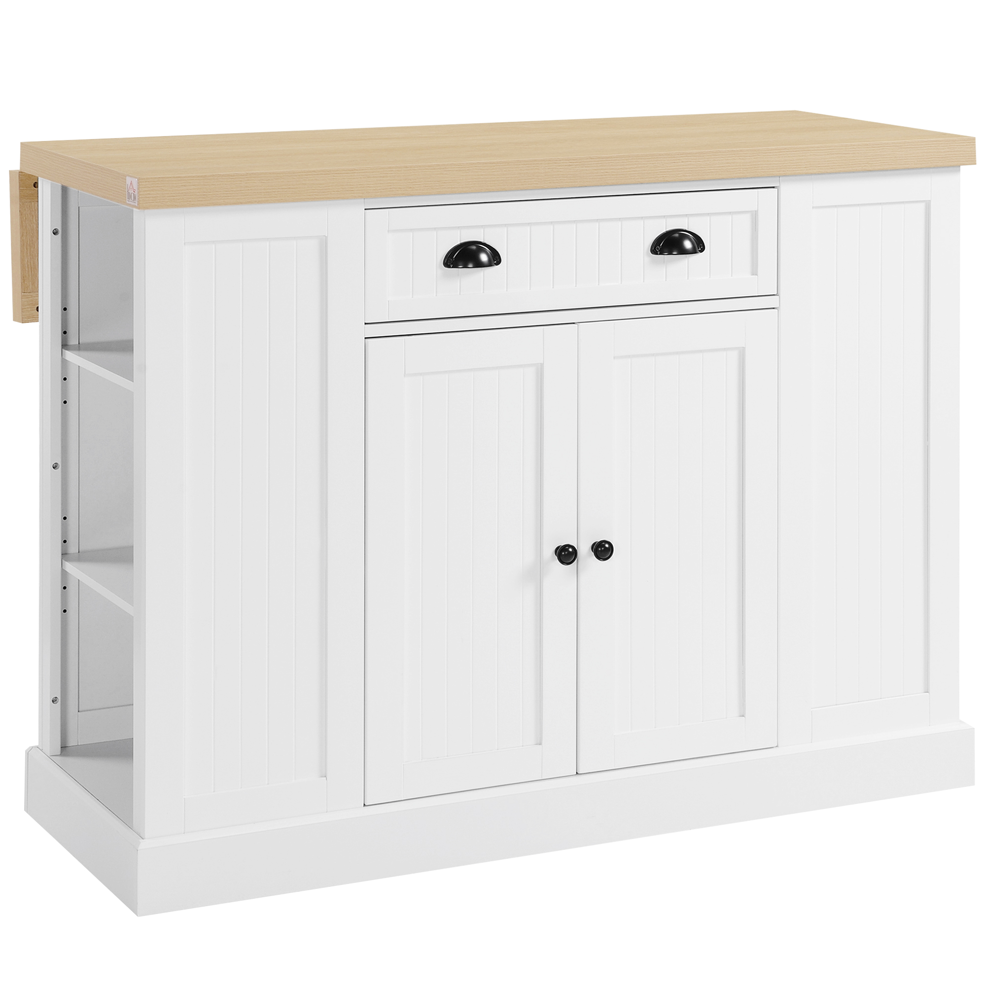Furniture of America Loretta Counter Height Kitchen Island, Antique White