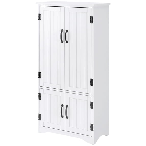 HOMCOM 48.5" Kitchen Pantry, Storage Cabinet, Cupboard Organizer