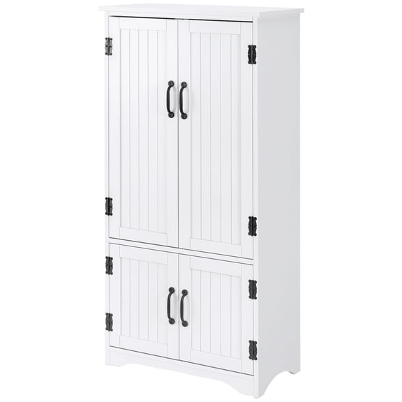 HOMCOM 48.5" Kitchen Pantry, Storage Cabinet, Cupboard Organizer