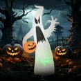 thumbnail image 1 of HOMCOM 5.9' Halloween Inflatable Decoration long-mouthed Ghost w/ Pumpkin, 1 of 9