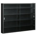 thumbnail image 1 of HOMCOM  5-storey Wall Shelf  Display Cabinet w/2 Glass Doors and 4 Adjustable Shelves, 1 of 8