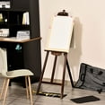 thumbnail image 1 of HOMCOM A-Frame Easel of Maximum Height 53", Holds Canvases Up to 43", Painting Studio Art Easel that Tilts up to 75° Degrees for Adults, Beginners, Students, Brown, 1 of 9