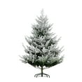 thumbnail image 1 of HOMCOM 6 Foot Artificial Christmas Tree, Pine Hinged Xmas Tree with 795 Realistic Branches, Steel Base, Auto Open, Green, 1 of 6