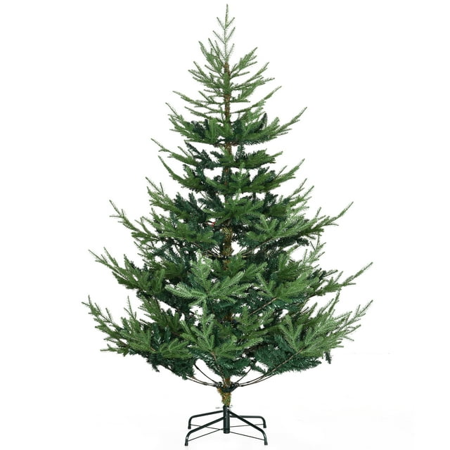 6 Foot Artificial Christmas Tree, Pine Hinged Xmas Tree with 795