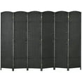 thumbnail image 1 of HOMCOM 6 Panel Room Divider Freestanding Folding Privacy Screen Black, 1 of 9