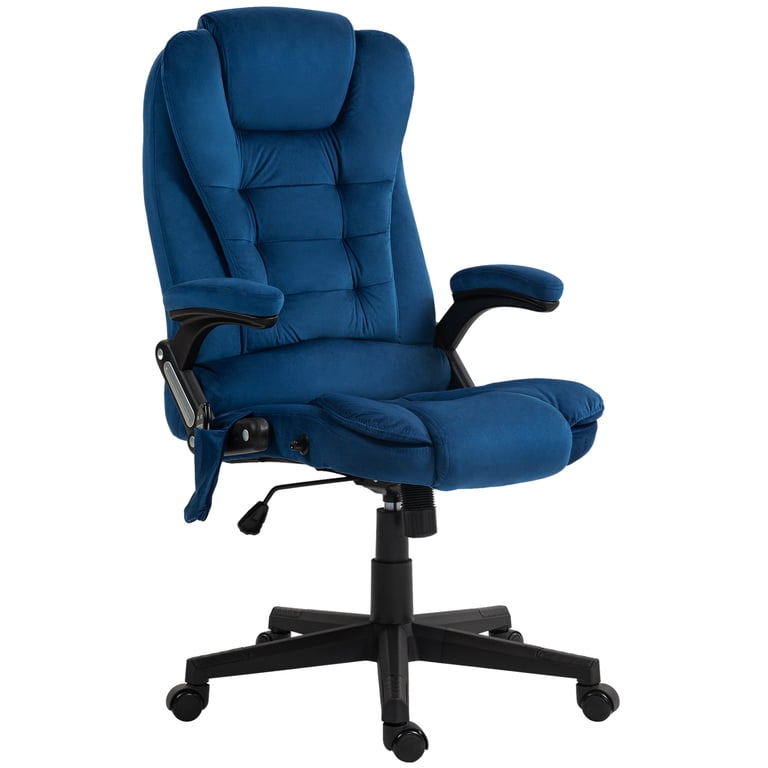 homcom 6 point vibrating massage office chair with heat HOMCOM 6-Point Vibrating Polyester Massage Office Chair with Lumbar Heat,  Light Brown 921-171V85LR main image 0