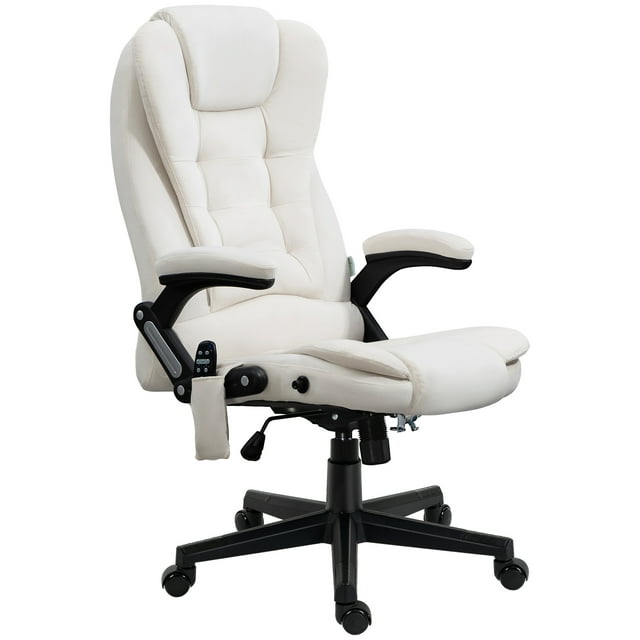 HOMCOM 6 Point Vibrating Massage Office Chair with Lumbar Heat