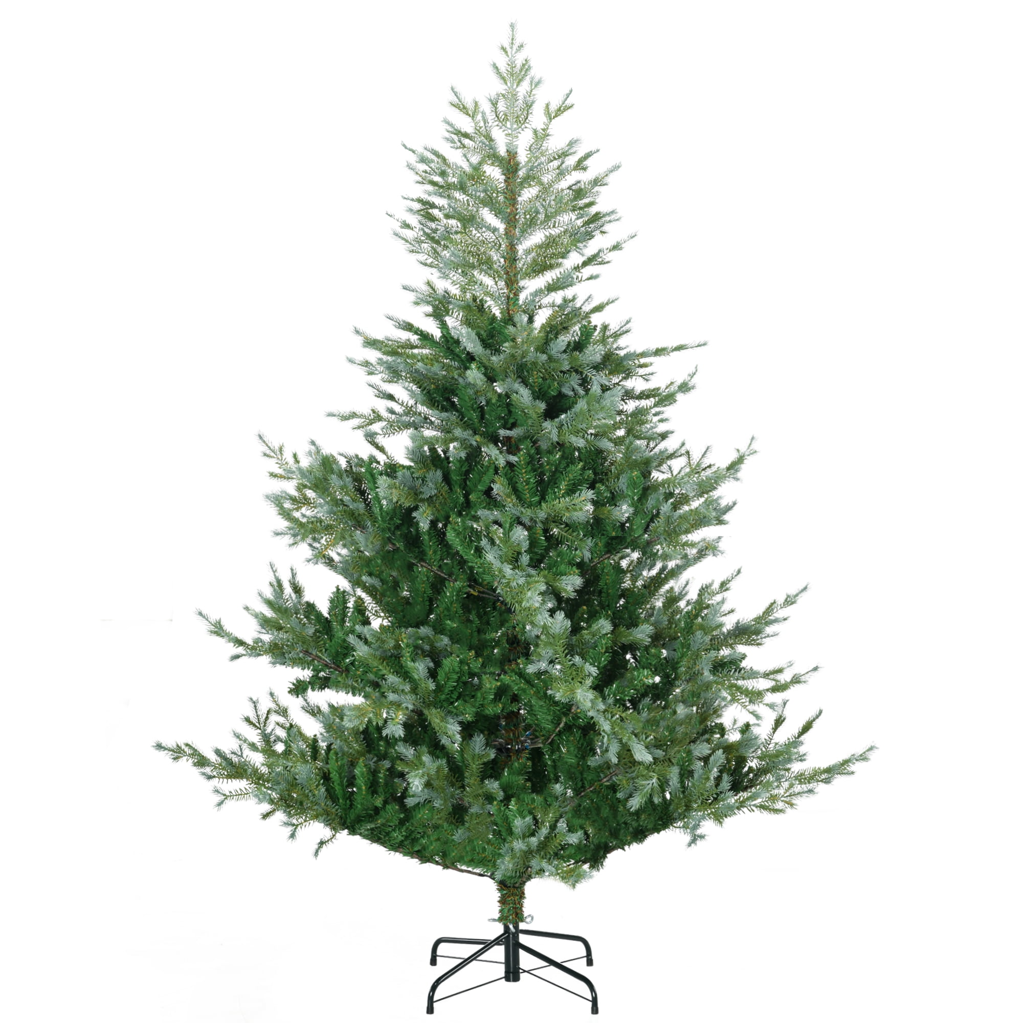 6' Wide Artificial Christmas Tree with Auto Open, Steel Base