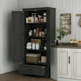 69" Tall Farmhouse Kitchen Pantry Storage with Drawer