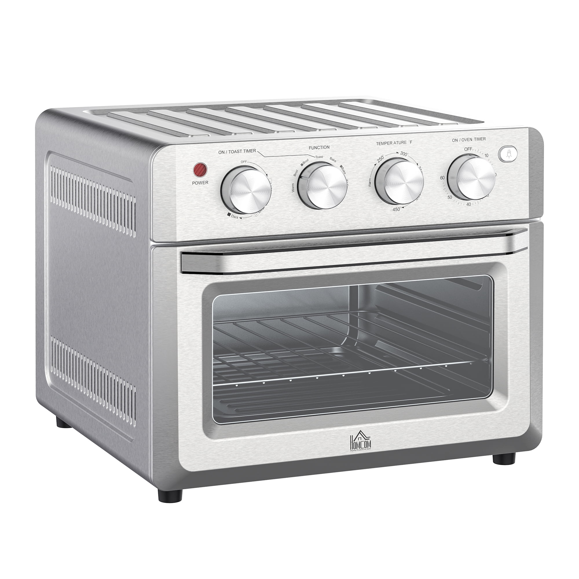 7in1 Toaster Oven, 21 Qt 4Slice Convection Oven with Warm