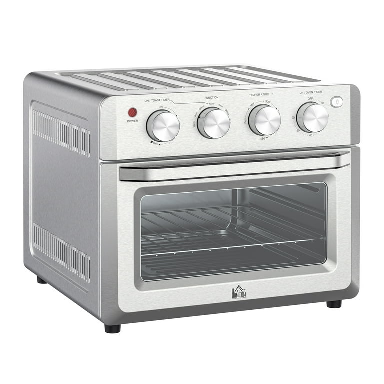 19 QT Toaster Oven Countertop, 7-in-1 1550W Convection Air Fryer