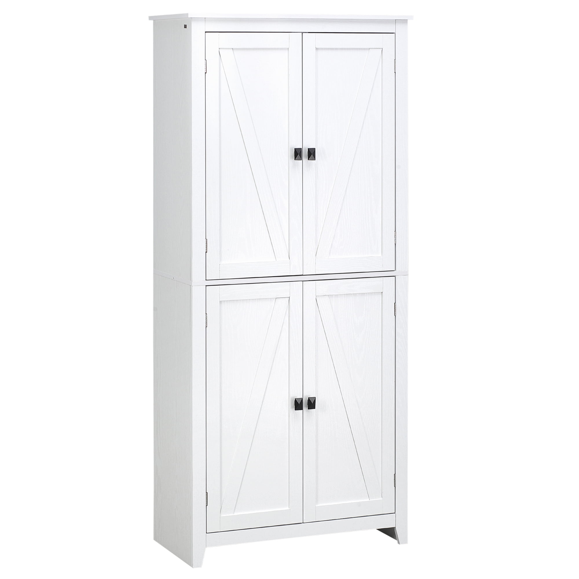 72" Freestanding Kitchen Pantry Farmhouse Tall Storage