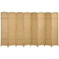 thumbnail image 1 of HOMCOM 8 Panel Room Divider Freestanding Folding Privacy Screen Nature Wood, 1 of 8